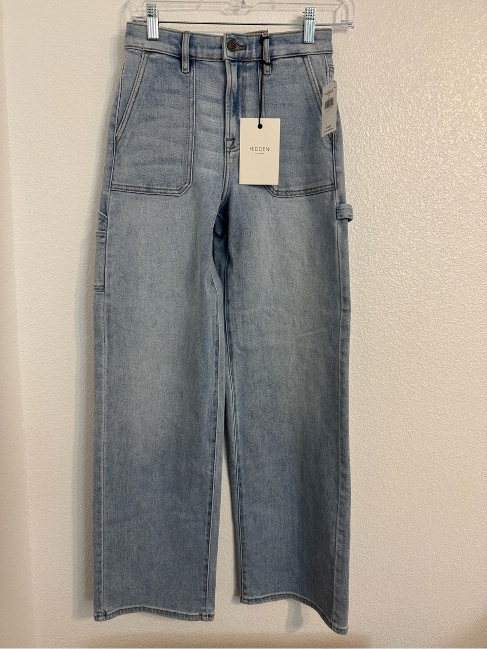 HIDDEN Buckle Exclusive Denim Women's Relaxed Light Blue Jeans